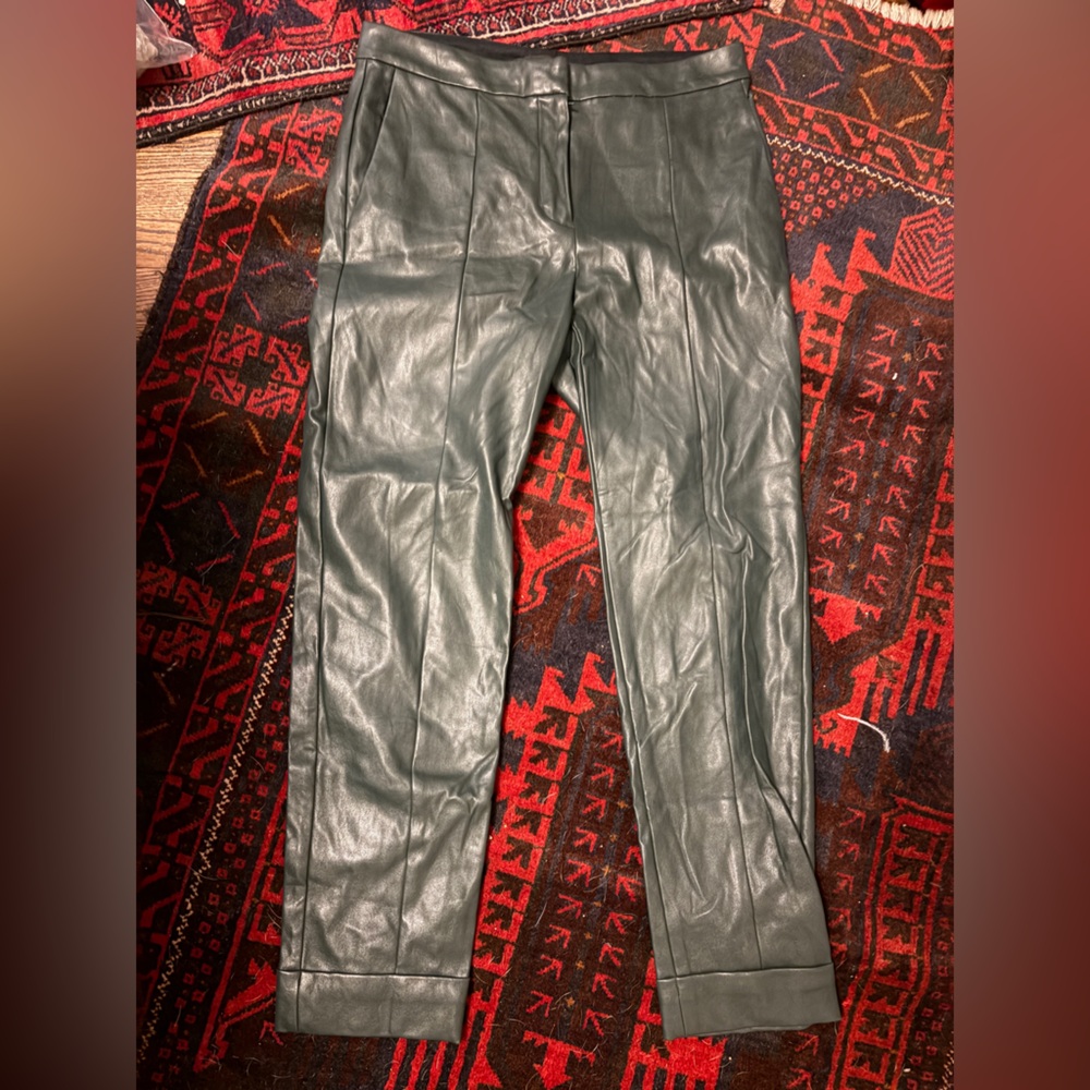 High Waist Faux Leather Pants - Ann Taylor size 2 - Picture 5 of 6